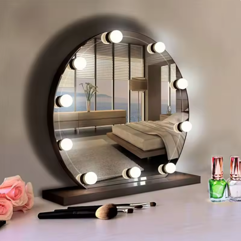 Lámpara de Maquillaje Hollywoo - Dressing Table Vanity With Lighted Mirror reseña y precio
