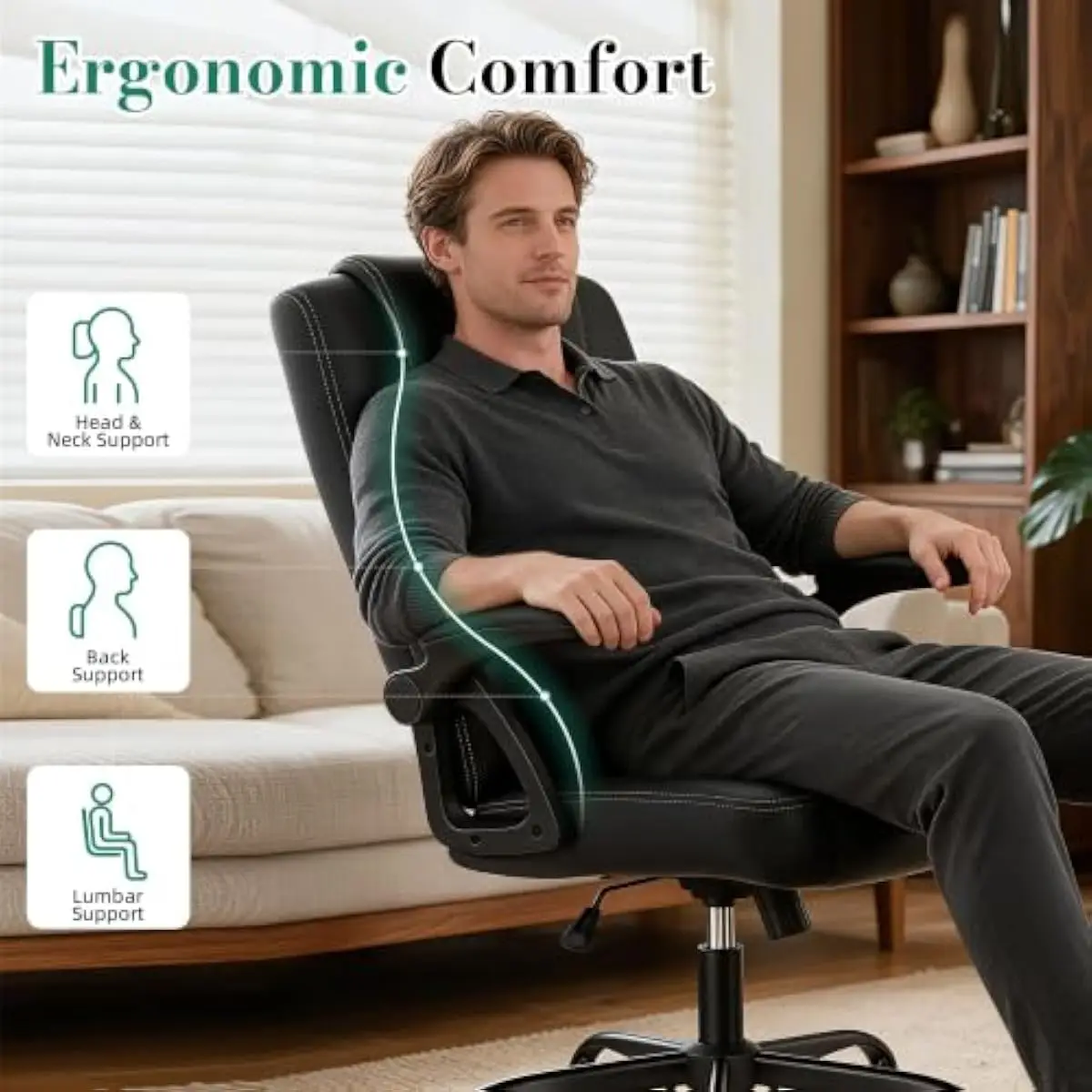 Silla de oficina ergonómica pa - Chairs reseña y precio