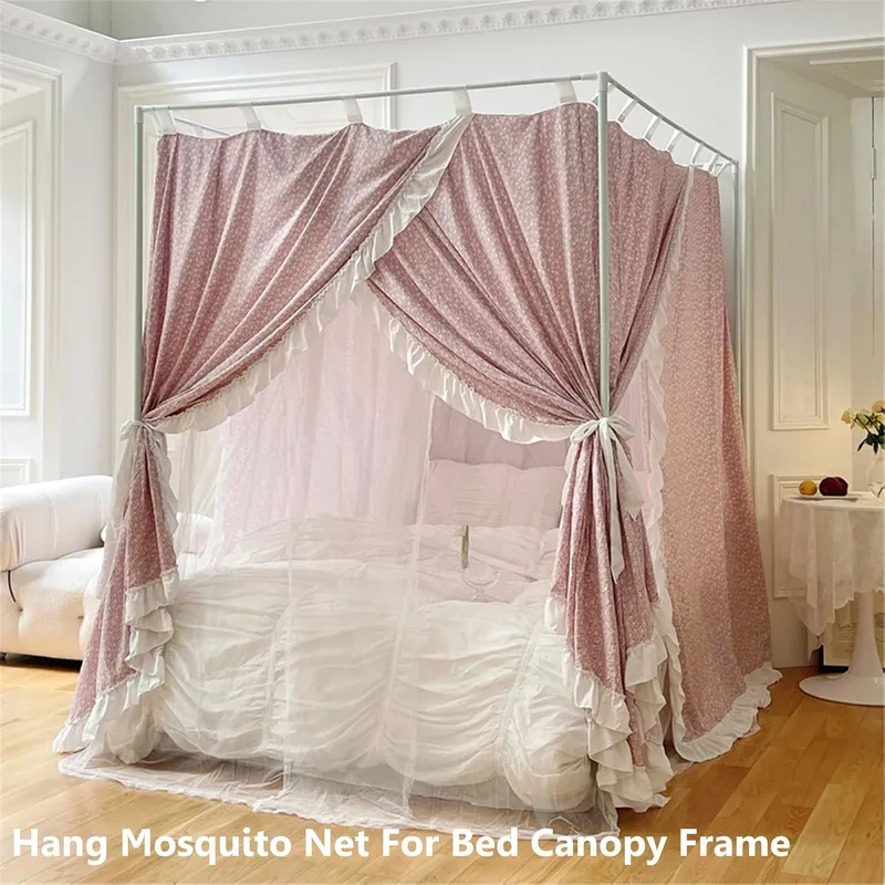 Postes de Estructura de Cama c - Canopy Bed Frame Metal Queen reseña y precio