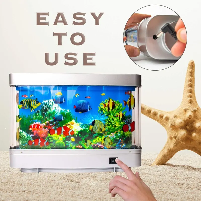 Lámparas de tanque de peces tr - Floating Nightstand With Led Light reseña y precio
