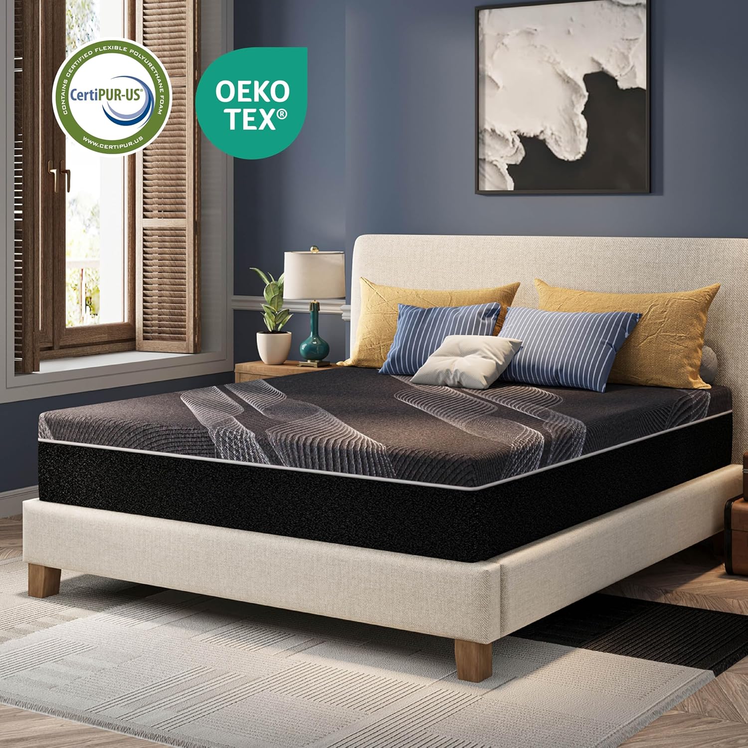 Colchón Queen de 12 pulgadas,  - Memory Foam Mattress In A Box Queen reseña y precio