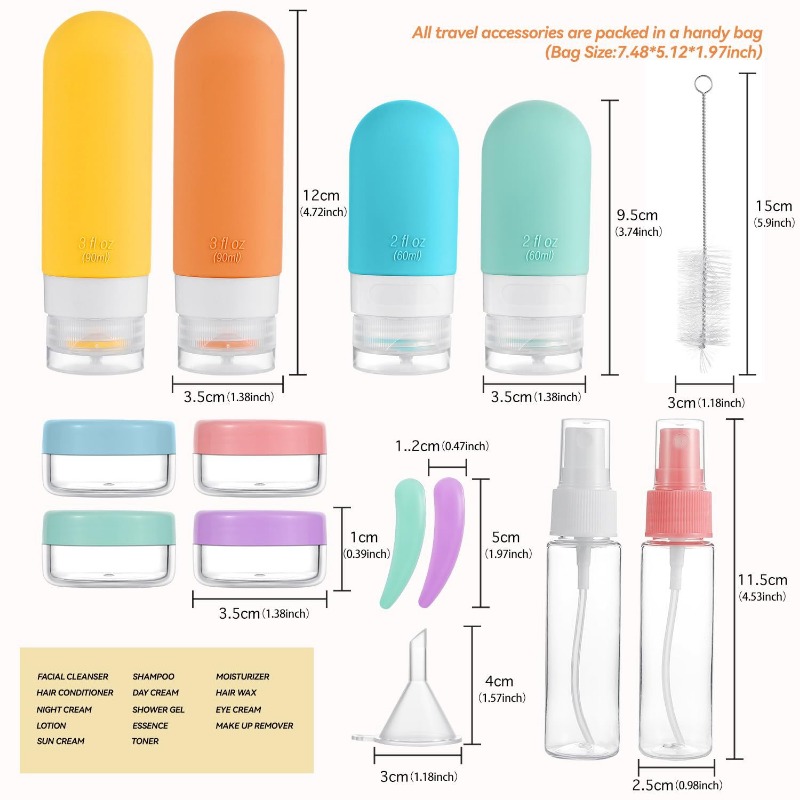Juego de botellas de viaje a p - Outdoor Furniture reseña y precio
