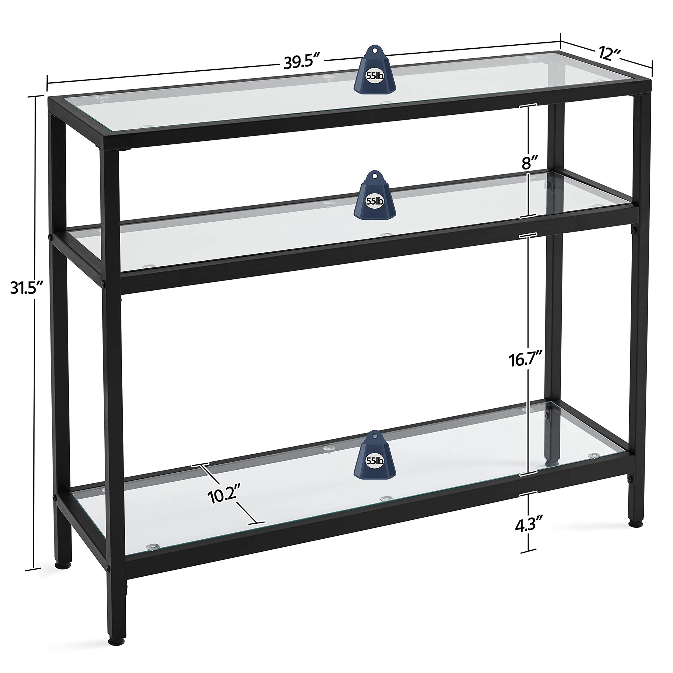 Mesa Consola, Mesa de Sofá con - Storage reseña y precio
